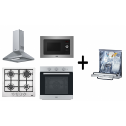Franke Smart Linear 60cm Inox Ankastre Set + Mikrodalga + Bulaşık Makinesi