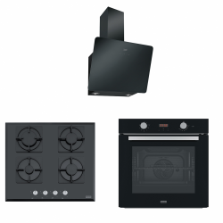 Franke Smart Linear Siyah Cam 60cm Ankastre Set