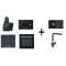 Franke Smart Linear Siyah Cam 60cm Ankastre Set + Mikrodalga + Evye + Armatür