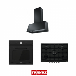 Franke Trendline Matt Black 70cm Rustik Ankastre Set