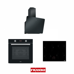 Franke 60cm Elektrikli Siyah Ankastre Set