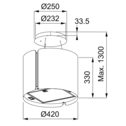 Franke Smart FSMS F42SS/BK Matt Ada Smart Davlumbaz - 345.0654.870
