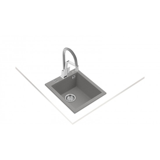 Teka FORSQUARE 34.40 TG Tezgahüstü Stone Grey Granit Evye - 115230011