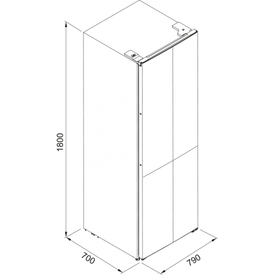 Franke FMD 420 TNF NE E 80 cm Black Inox Solo Buzdolabı - 118.0713.770