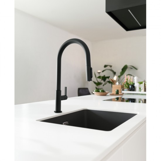 Franke Maris Slim Clear Water Spiralli Filtreli Matt Black Armatür