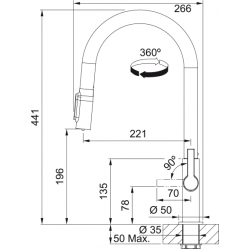 Franke Maris Slim Clear Water Spiralli Filtreli Cooper Armatür