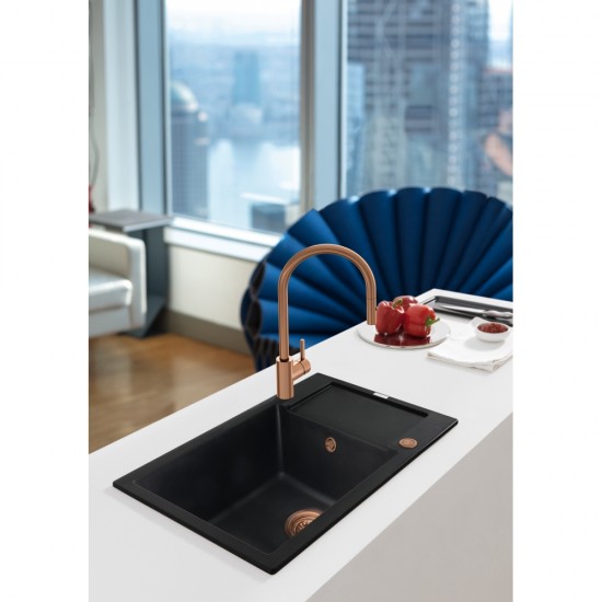 Franke Seramik PVD Kaplama Cooper Yuvarlak Taşma Kiti