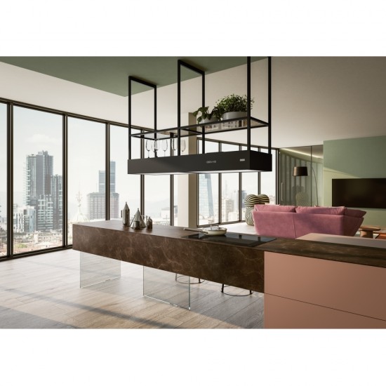 Franke T-Shelf Evolution FMY EVOLUTION F160 Mat Siyah Ada Tipi Davlumbaz