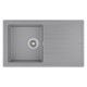Teka STONE 50 B-TG Tek Hazneli Tek Damlalıklı Metalik Grey Evye - 115330014