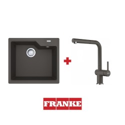 Franke Kampanya Urban UBG 610-56 Slate Grey Evye & Active Plus 2.0 Slate Grey Armatür