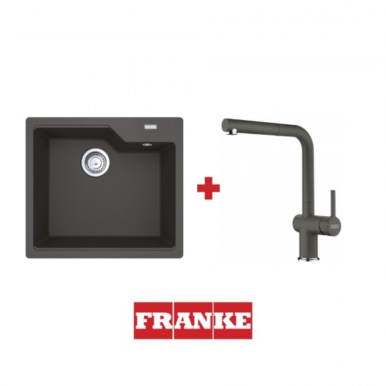 Franke Kampanya Urban UBG 610-56 Slate Grey Evye & Active Plus 2.0 Slate Grey Armatür