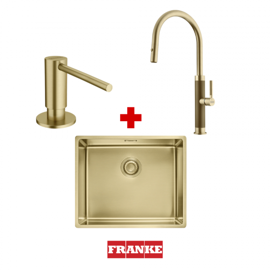 Franke Kampanya Mythos Masterpiece Gold Evye & Armatür & Sabunluk Set