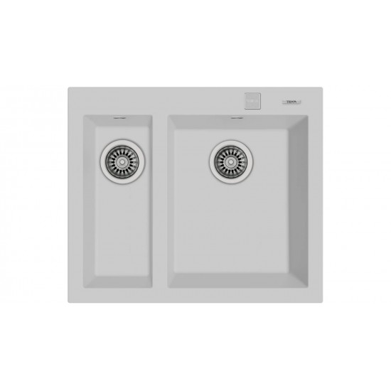 Teka FORSQUARE 590 TG Tezgah Üstü Beyaz Granit Evye - 115260023
