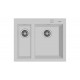 Teka FORSQUARE 590 TG Tezgah Üstü Beyaz Granit Evye - 115260023
