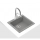 Teka Forsquare 50.40 Tezgah Üstü Metalik Grey Evye - 115230006
