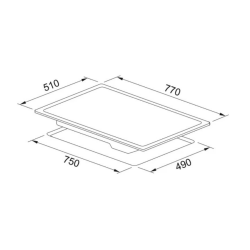 FRSM 774 C TOD BK Black Glass Elektrikli Cam Seramik Ocak - 108.0669.471