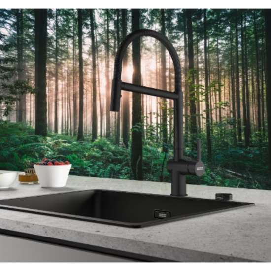 Franke Icon Duşlama Özellikli Spiralli Matte Black Armatür Görseli