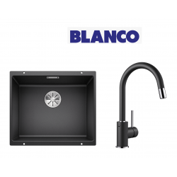 Blanco Subline 500 U Tezgah Altı Antrasit Evye + Blanco Mida S Spiralli Antrasit Armatur Blanco Subline 500 U Tezgah Altı Antrasit Evye + Blanco Mida S Spiralli Antrasit Armatur
