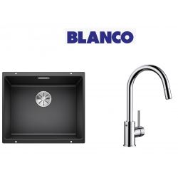 Blanco Subline 500 U Tezgah Altı Antrasit Evye + Blanco Mida S Spiralli Krom Armatur Kampanyası Blanco Subline 500 U Tezgah Altı Antrasit Evye + Blanco Mida S Spiralli Krom Armatur Kampanyası