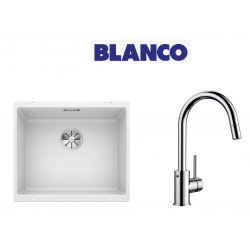 Blanco Subline 500 U Tezgah Altı Beyaz  Evye + Blanco Mida S Spiralli Krom Armatur Kampanyası Blanco Subline 500 U Tezgah Altı Beyaz  Evye + Blanco Mida S Spiralli Krom Armatur Kampanyası