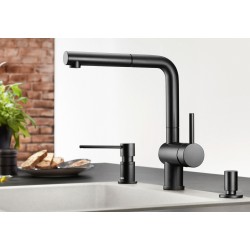 Blanco Linus S Spiralli Mat Siyah Armatür - 525807