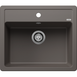 Blanco Legra 6 Tezgah Üstü 1 Gözlü Damlalıksız Granit Volcano Gri Evye - 527269