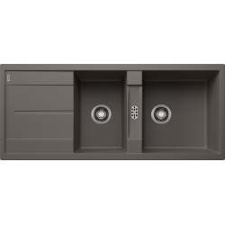 Blanco Metra 8 S  Tezgah Üstü 2 Gözlü Granit Volcano Gri Evye - 527303