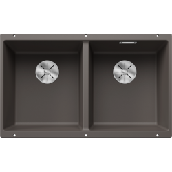 Blanco Subline 350 / 350 U Tezgah Altı 2 Gözlü Damlalıksız Volcano Gri Granit Evye - 527347