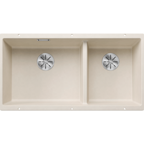 Blanco Subline 480 / 320 U Tezgah Altı 1,5 Gözlü Damlalıksız Soft Beyaz Granit Evye - 527168