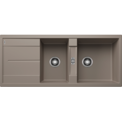 Blanco Metra 8 S  Tezgah Üstü 2 Gözlü Granit Tartufo Evye - 517357