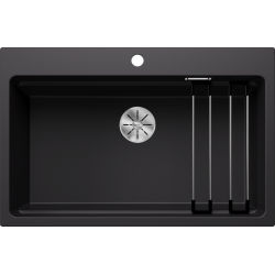 Blanco Etagon 8 Tezgah Üstü 1 Gözlü Siyah Granit Evye - 525893
