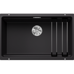 Blanco Etagon 700 U Tezgah Altı Tek Hazneli Damlalıksız Siyah Granit Evye - 525891