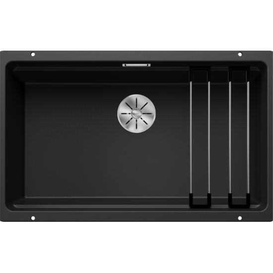 Blanco Etagon 700 U Tezgah Altı Tek Hazneli Damlalıksız Siyah Granit Evye - 525891