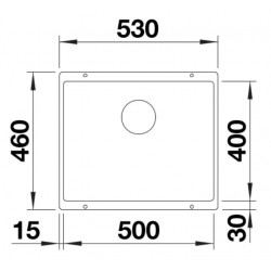 Blanco Rotan 500-U Siyah Tezgah Altı Evye - 526098