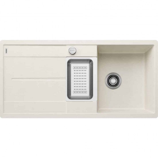 Blanco Metra 6 S F Tezgaha Sıfır 1.5 Gözlü Granit Soft Beyaz Evye - 527118