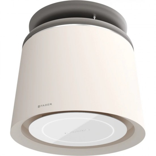 Faber Celine Plus WW/CG Mat Beyaz Ada Tipi Asansörlü Davlumbaz