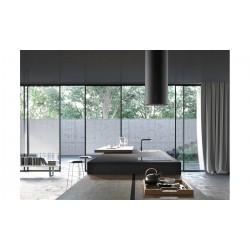 Faber Cylindra Isola Gloss Plus EV8+ BK A37 Mat Siyah Ada Tipi Davlumbaz