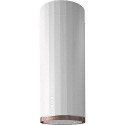 Faber Corinthia Isola EV8+ WH W MATT/TS A37 Mat Beyaz/Tibet Gümüşü Ada Tipi Davlumbaz