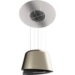 Faber Belle Plus Altın/Mat Koyu Gri Ada Tipi Asansörlü Davlumbaz 