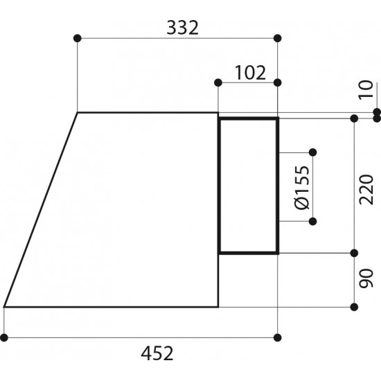 Faber Chloe Ev8+OC A70 Eskitme Bakır Duvar Tipi Davlumbaz