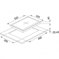 Franke Smart Linear FHNG 302 2G BK C Black 2 Gözlü Siyah Cam Ankastre Ocak - 106.0490.202