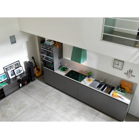 Franke Smart FSM 45 MW XS Siyah + Inox 45 CM Mikrdolaga Fırın