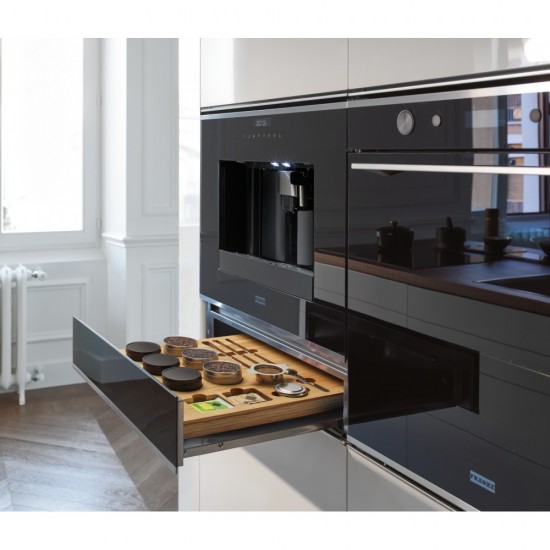 Franke Mythos FMY 14 CMD XS Siyah + Inox Ankastre Kahve Aksesuar Çekmecesi