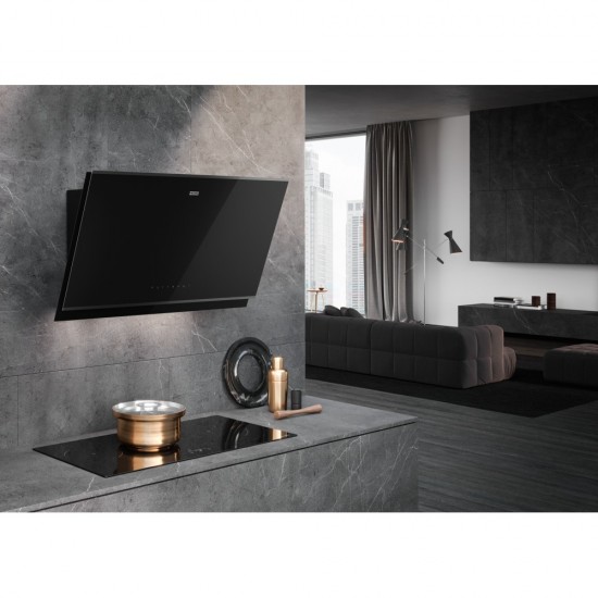 Franke Mythos Pro FMY 907 FM BK/BK Siyah Duvar Tipi Ankastre Davlumbaz