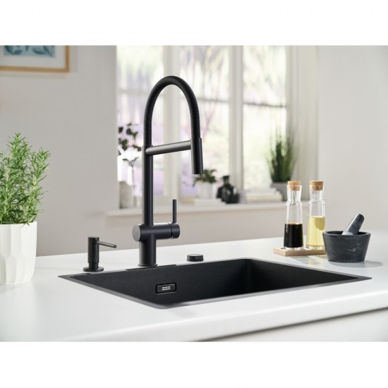 Franke Active Plus Semi Pro Matt Black Spiralli Armatür