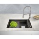 Franke Kubus 2 KNG 110-62 Nero Granit Evye