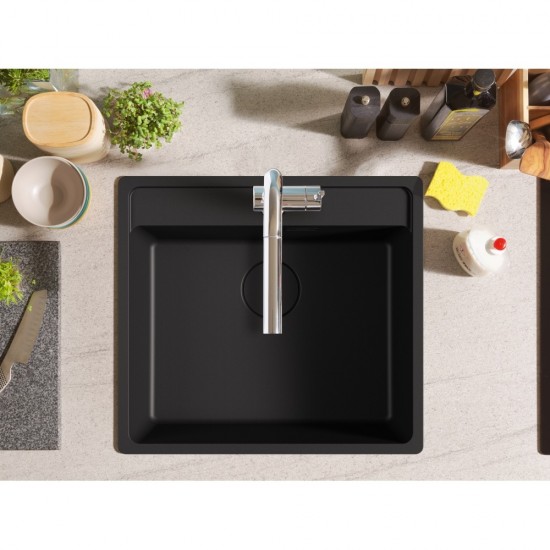 Franke Maris MRG 610-52 TL Matt Black Granit Evye