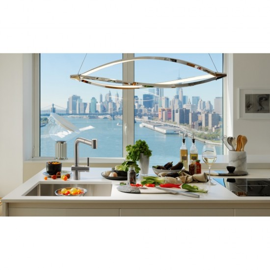 Franke Atlas Neo Duşlama Özellikli Spiralli  Mat Çelik Armatür