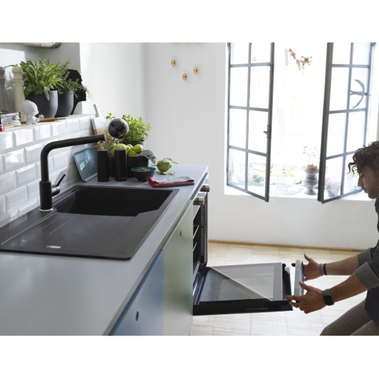 Franke Smart FSM 86 H XS Siyah + Inox Ankastre Fırın