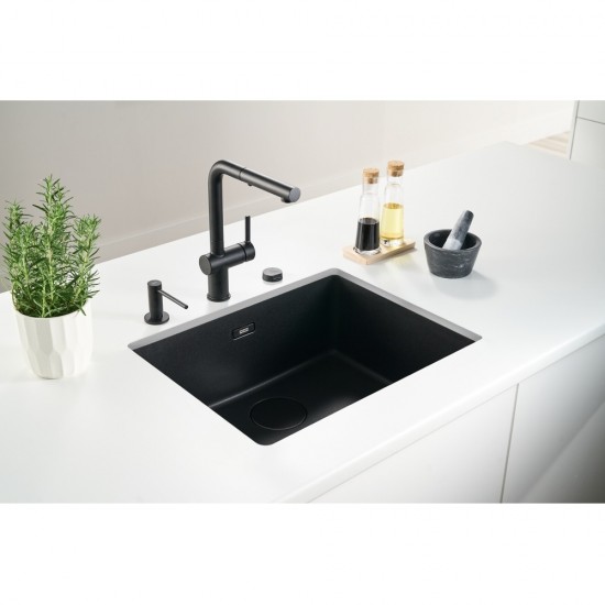 Franke Maris MRG 110-52 Matt Black Granit Evye 